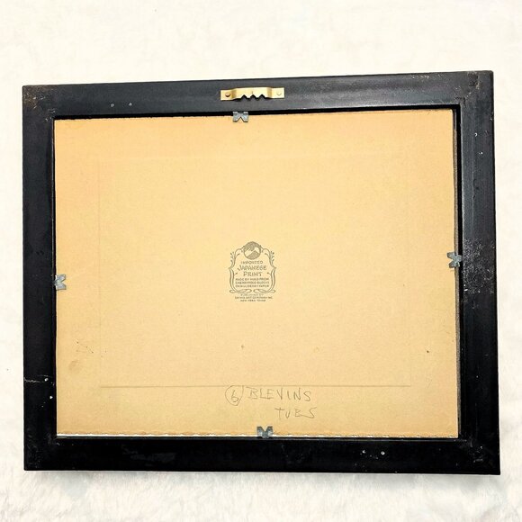 Shima Art Company Vintage Hiroshige Japanese 5x7 1930’s Woodblock Print - Picture 8 of 9